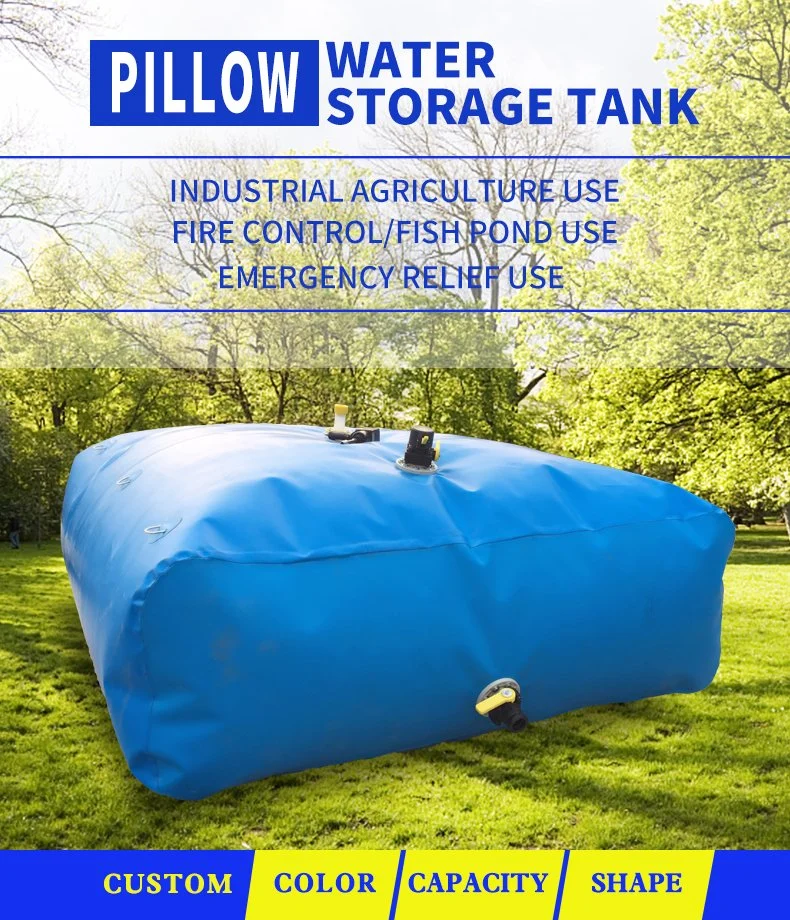 Drinking Rain Storage /Farm Irrigation Cuboid/Cylinder Flexible Water Storage Bag with Anti-Aging Tear Cold
