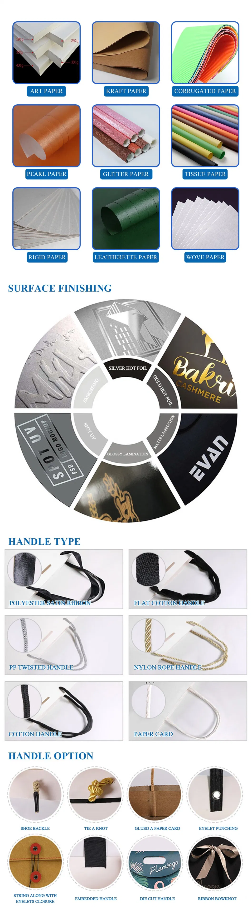 White Cardboard Custom Luxury Clothing Cosmetics Shopping Tote Bag Retail Printing Logo