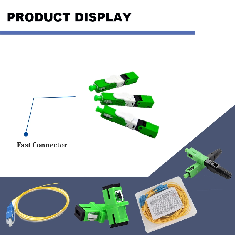 FTTH Fast Cold Splice Single Mode Sc Fiber Optic Connector