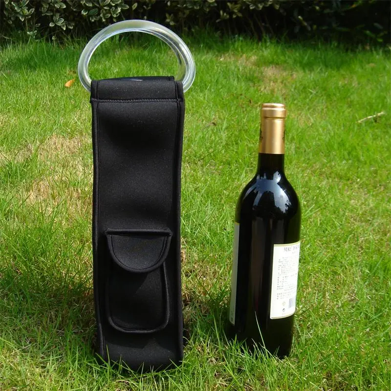 Wholesale Personalized Insulated Neoprene Double Wine 2 Bottle Cooler Bag (BC0049)