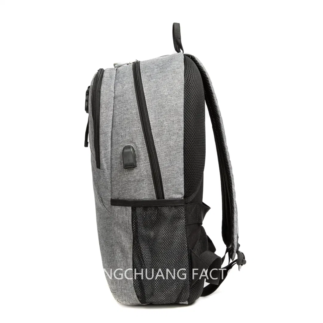 High Tech Men&prime;s Solar Backpack Smart Bag Outdoor Solar Panel Power Battery Backpack with USB Charging Port