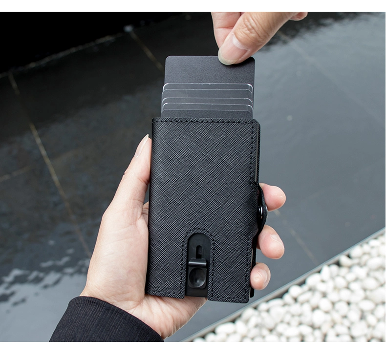 Saffinao Real Leather Wallet RFID Blocking Case