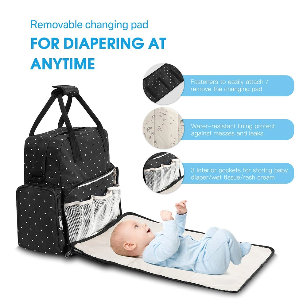 Baby Nappy Changing Back Pack Diaper Bags with Changing Mat