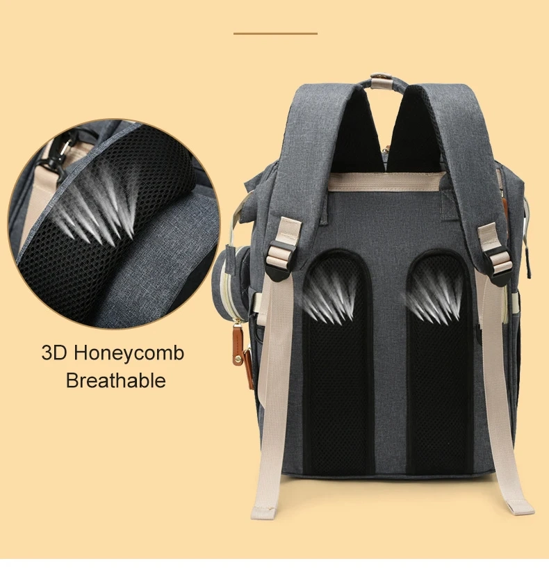 Large Capacity Baby Bottle Insulation Fashion Waterproof Nylon Baby Large Capacity Diaper Bag Multifunctional Mom Diaper Bag