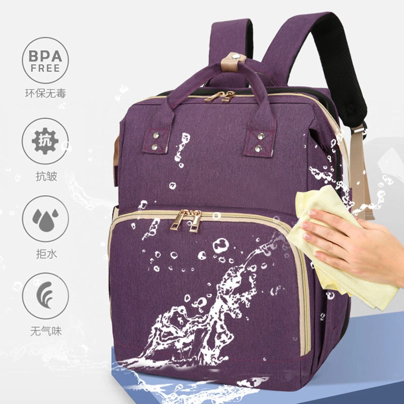 7 In1 Functional Custom Luxury Folding Wet Tote Nappy Mommy Bag Waterproof Mummy Baby Diaper Bags Backpack