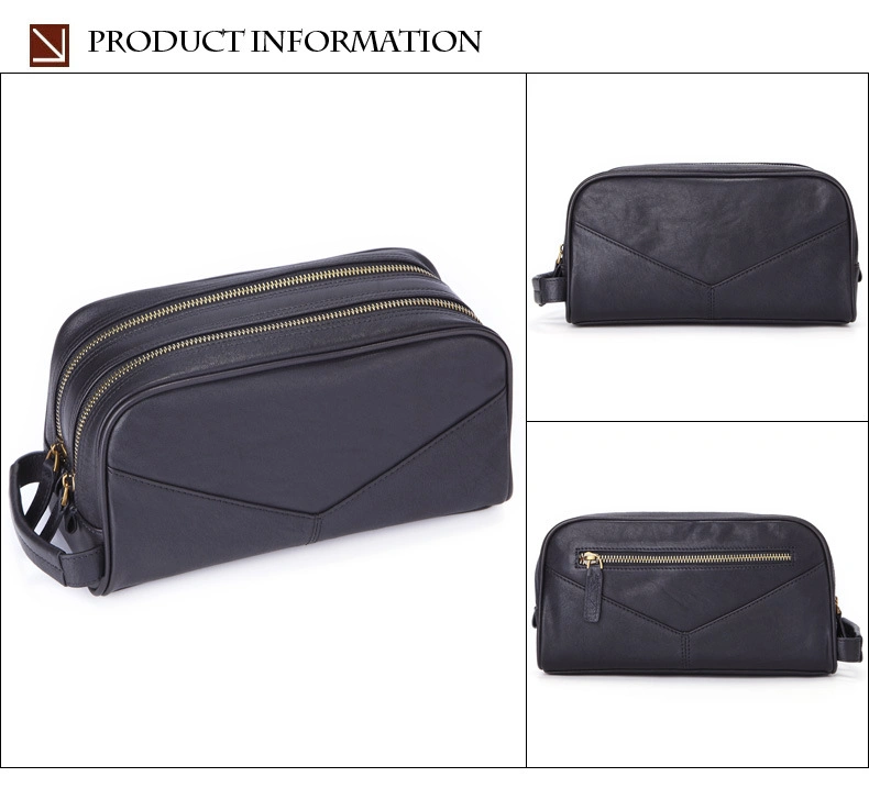 Al1024 Makeup Pouch Travel Wholesale Small Cosmetic Custom Leather Toiletry Bag