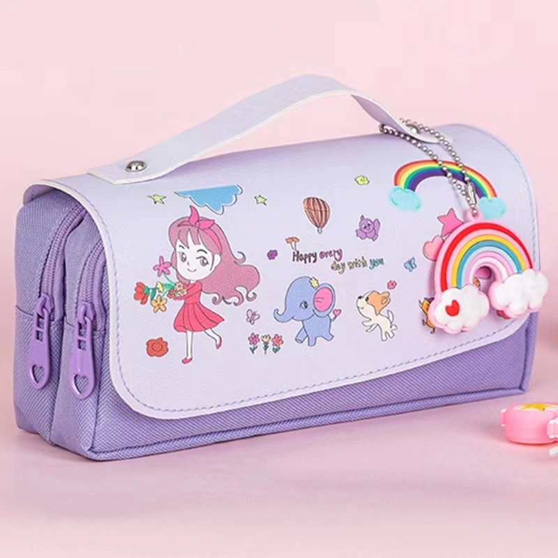 Existing Goods High Quality Cute Large Capacity Pencil Case for Girls