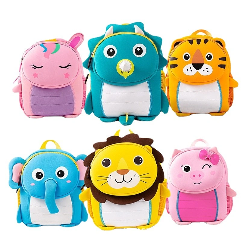 Back to School Fashion 3D Cartoon Print Kindergarten Children School Backpack Bag