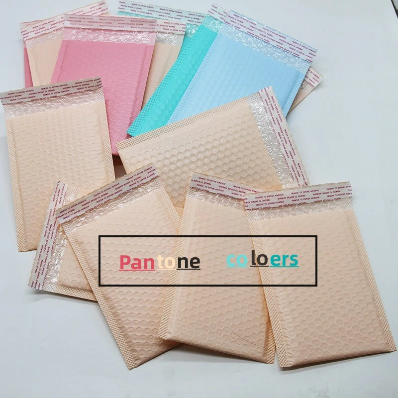 23*34 Cm Fashionable Courier Nude Pink Poly Bubble Mailers Bags for Shipping