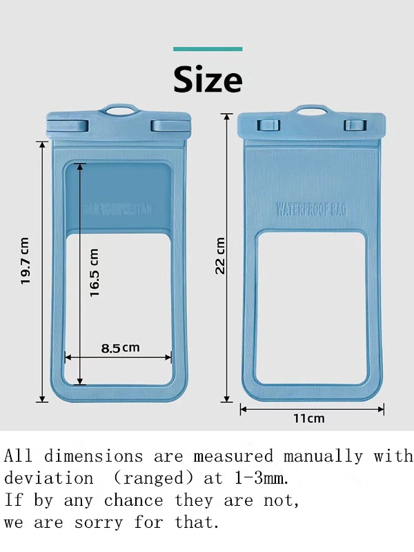 Customized Logo Swim PVC Waterproof Cell Mobile Phone Waterproof Phone Case