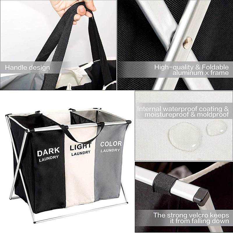 Foldable Organizer for Dirty Clothes Large Capacity Waterproof Storage Bag Laundry Sorter