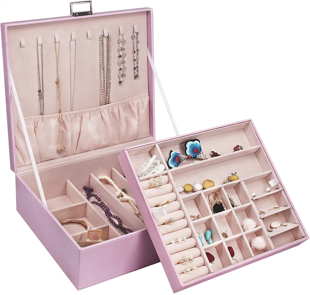 Velvet Organizer Travel Jewelry Box, Travel Jewelry Case for Women