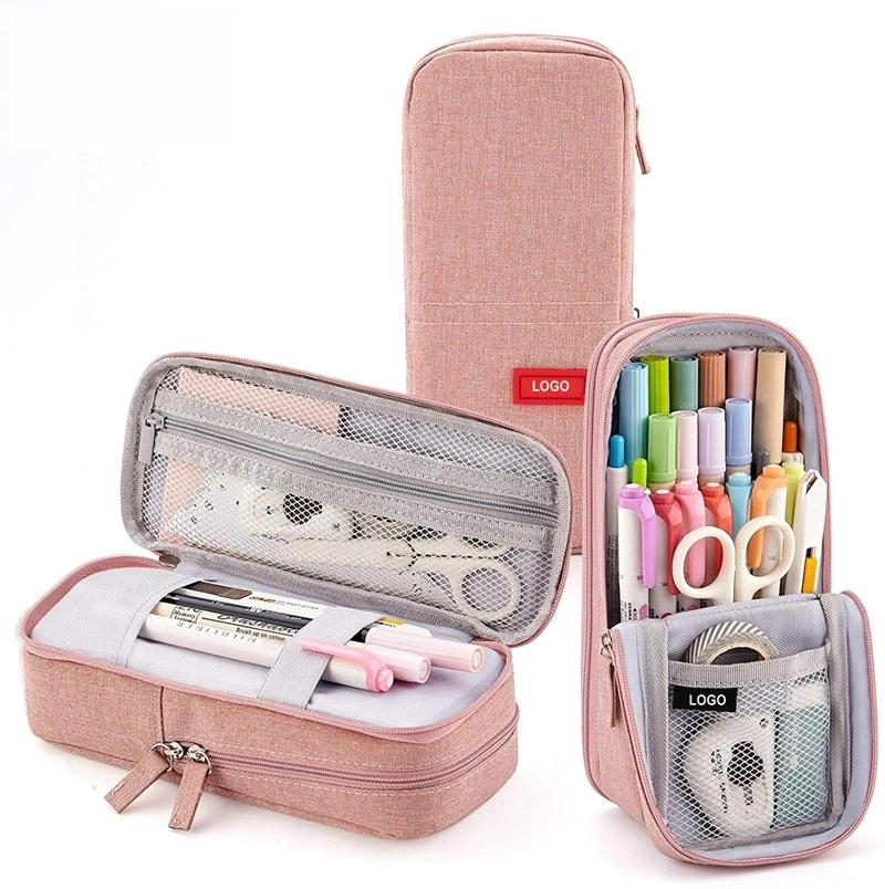 Wholesale Zippered Soft Stand up School Pencil Case