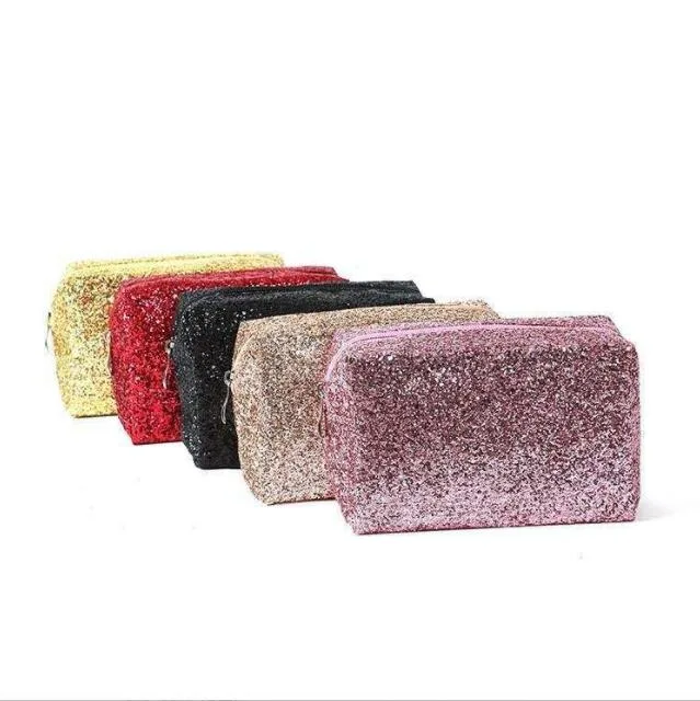 Luxury Velvet Portable Cosmetic Bags for Makeup