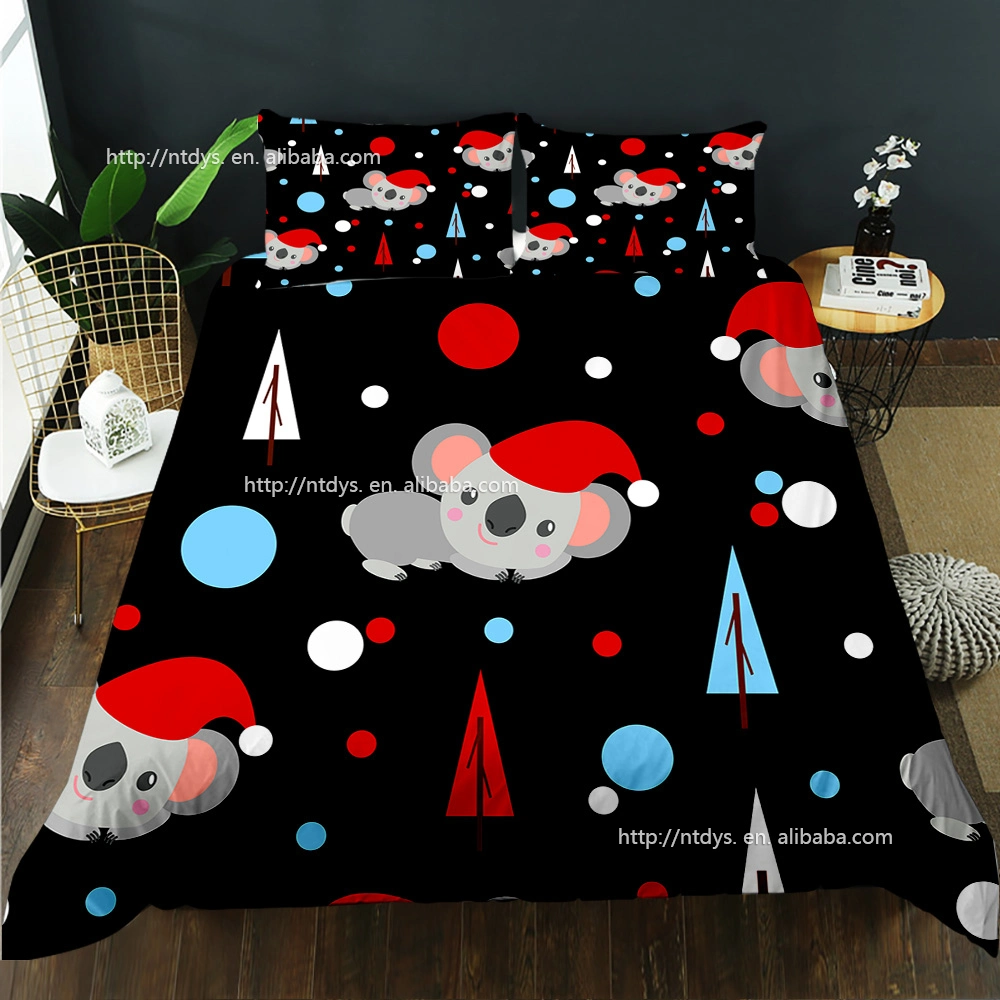 Cute 3D Koala Kawaii Duvetcover Animal Boys Bedding Set