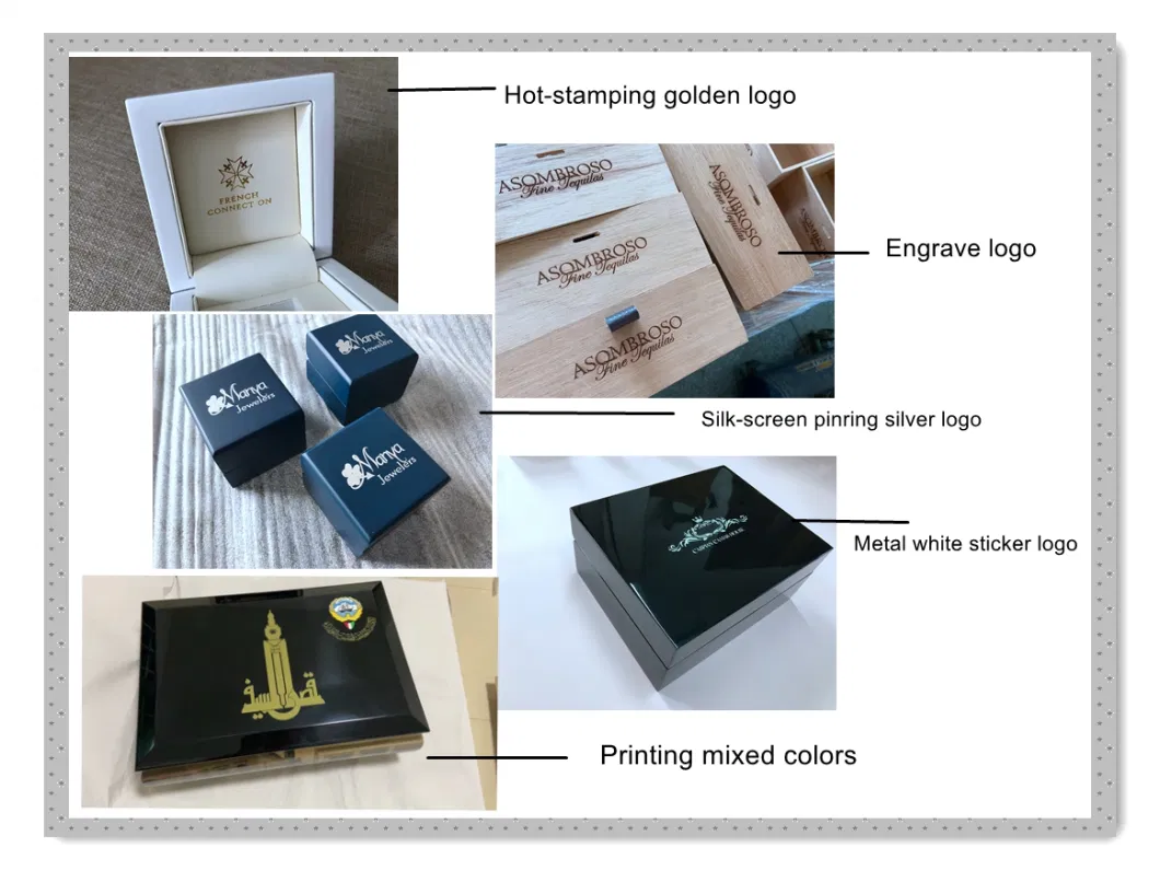 Custom Logo PU Leather Small Travel Jewelry Box Organizer Velvet Jewellery Storage Case for Ring Earring Necklace Gift Packaging