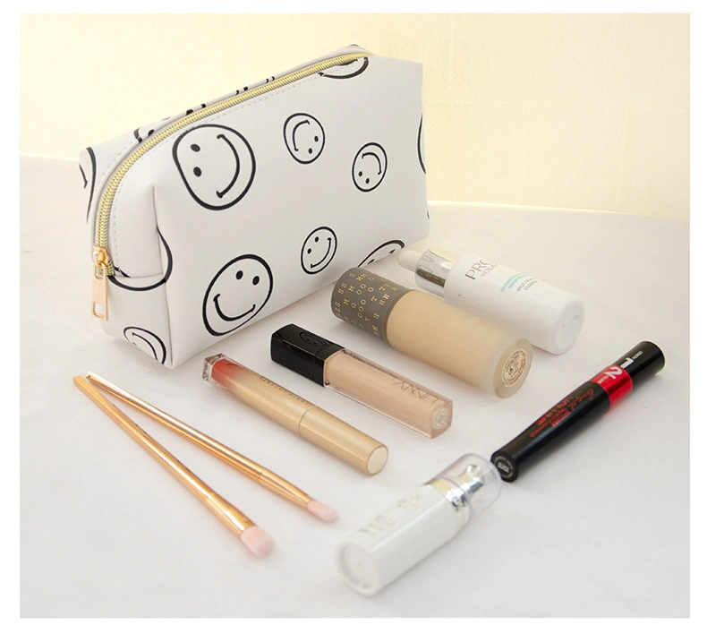 Bulk Small Design Custom Logo 3D Digital Printing Cosmetic Bags Travel Cosmetic Storage Makeup Bag