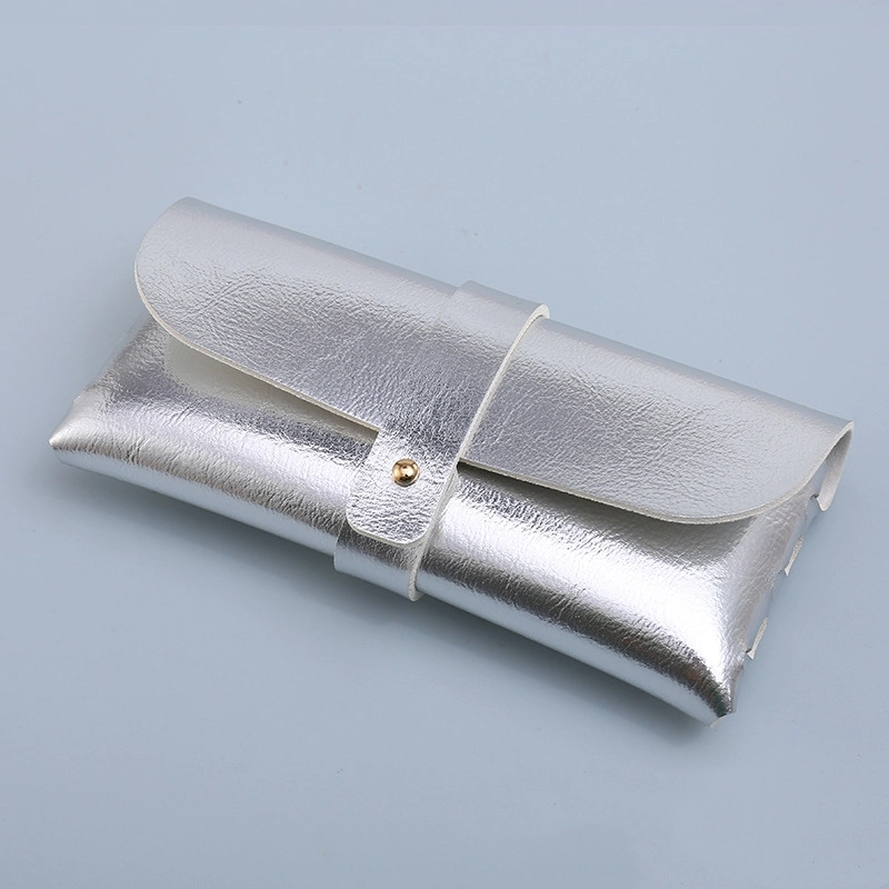 High Quality Custom Logo Single Nail PVC Soft Bag Glasses Case