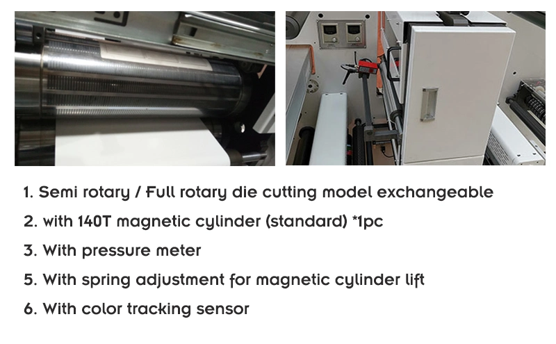 Sticker Vanish Printing Cold Stamping with Intermittent Die Cutting Slitting Rewinding Machine