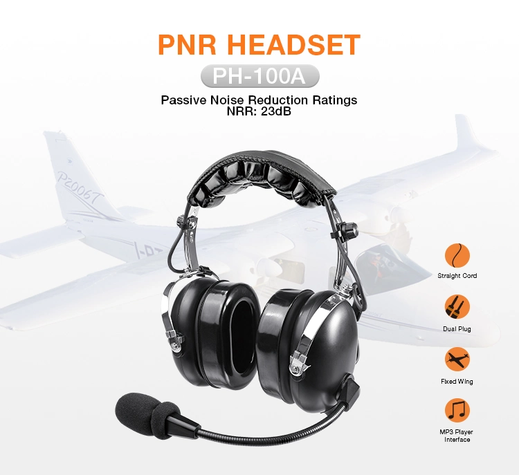 Passive Noise Cancelling Pnr Aviation Airlines Headphones