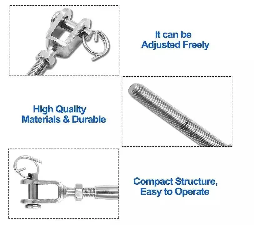 High Quality Rigging Hardware Forged Cable M5-M20 Jaw Type Turnbuckles