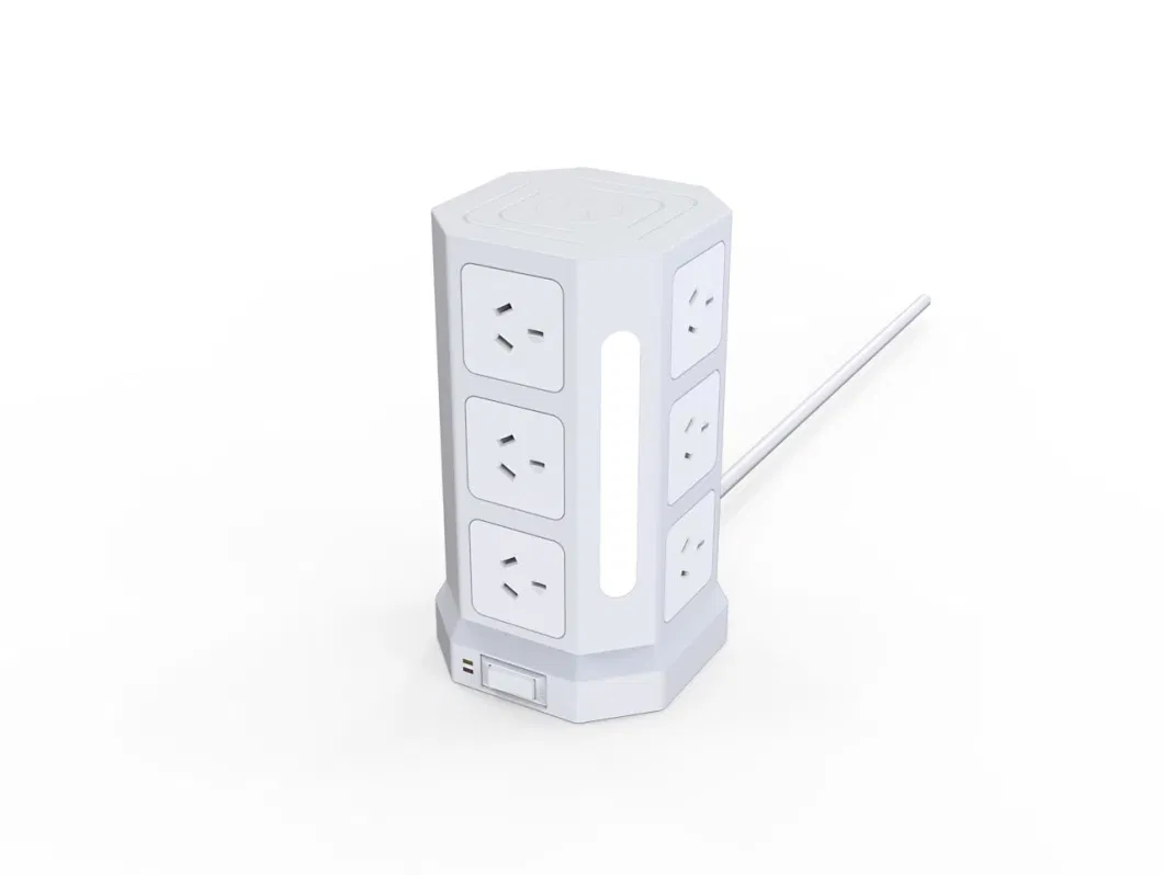 CE Certificate 12 Outlet SAA Surge Protector Extension Socket
