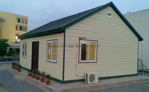 Single Storey Light Steel Structure Prefab House for Rural Area Sale