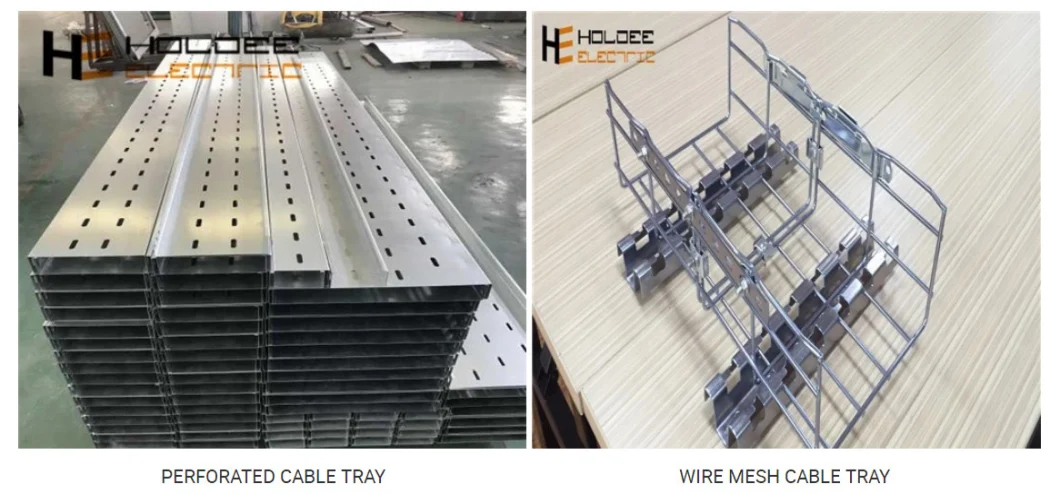 Gi Perforated Cable Rack HDG Ladder Tray Aluminium Alloy Trunking Basket and Stainless Steel 304 Wire Mesh Cable Tray Sizes Systems China Manufacturer