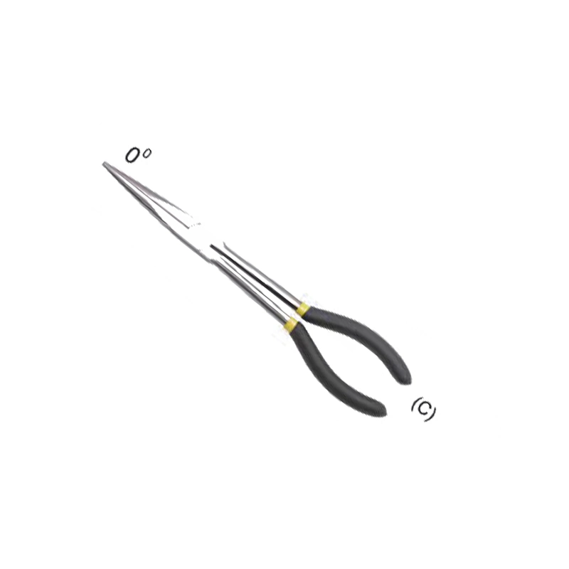 11-Inch Multi-Function Long Reach Bent Nose Plier with 0-Degree Angled