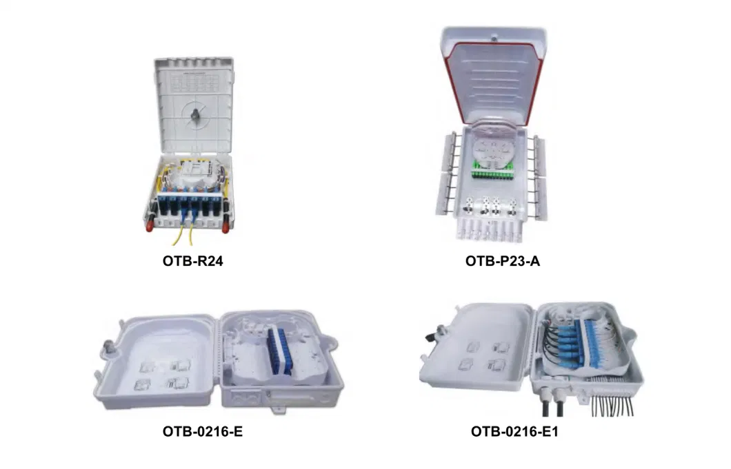 FTTH Drop Cable Box 4 Sc Simplex 4 Fibers Optical Fiber Terminal Box