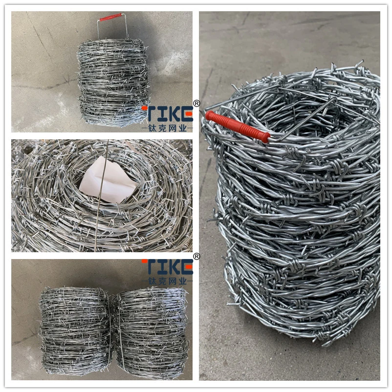 Galvanised Garden Barbed Wire X 15m Coil /3&quot; Heavy Barbed Wire Green