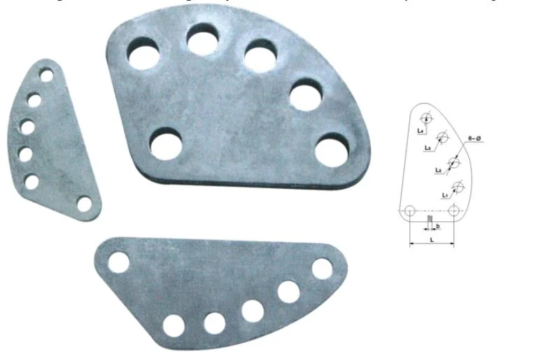 Hot DIP Galvanized Steel 6 Holes Sag Adjusting Plate (Type dB) /Overhead Line Accessories/Cable Link Fitting