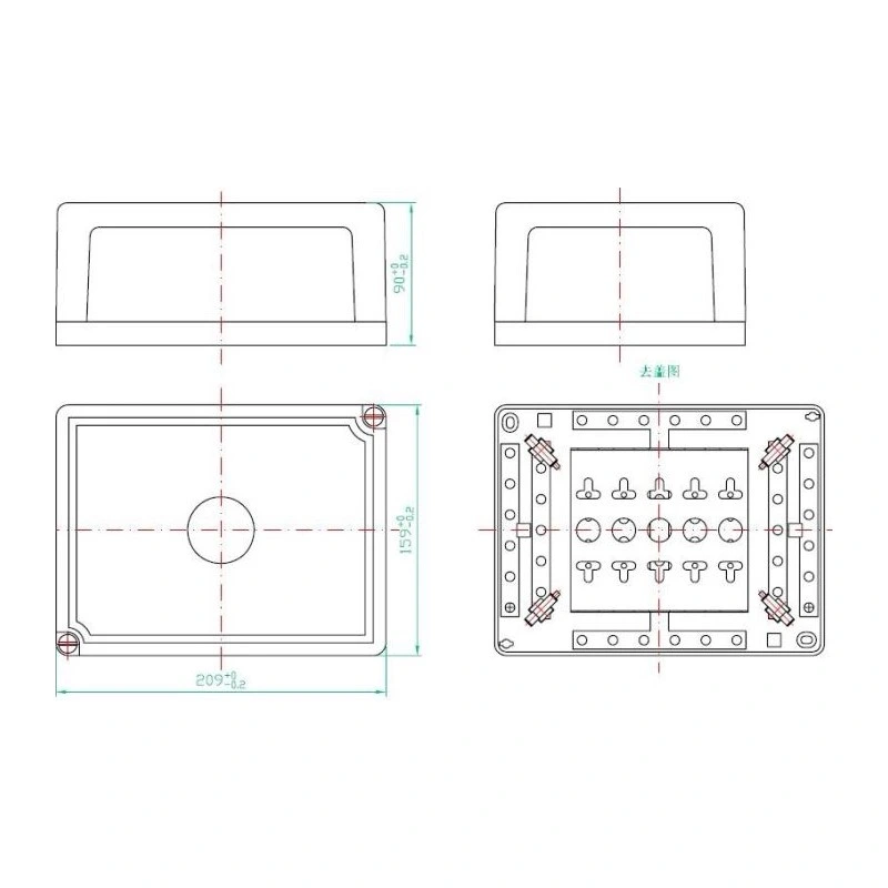 50 Pairs UK Type Krone Telecom Distribution Box Indoor Telephone Cable Terminal Box for 10 Pairs Connection Modeule &amp; Disconnection Module