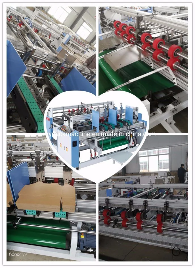 Double Servo Double Head Corrugated Box Gluing Making Machinery