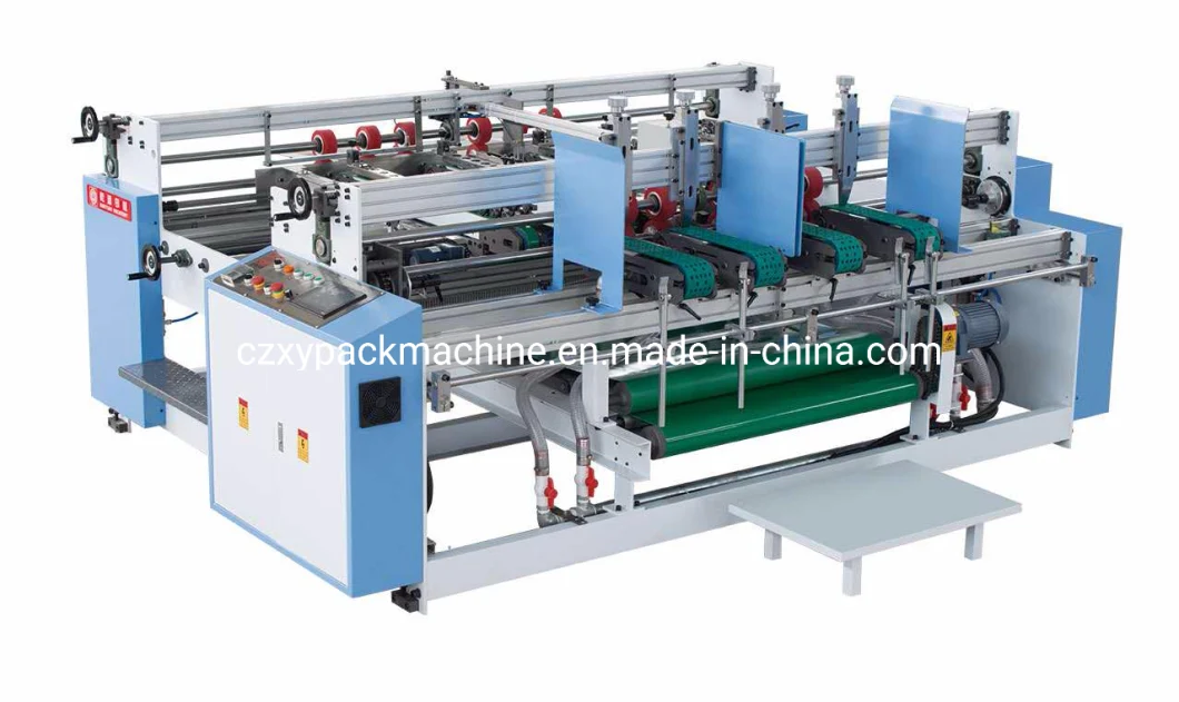 Double Servo Double Head Corrugated Box Gluing Making Machinery