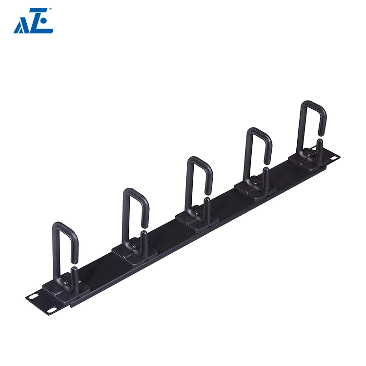 2u Horizontal Plastic Cable Manager - Flexible Ring Type- 19inch Server Cabinet and Network Rack