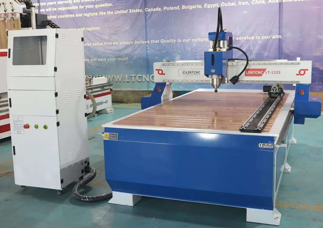 High Performance Wood CNC Router 1325 for with 6kw Spindle Mach3