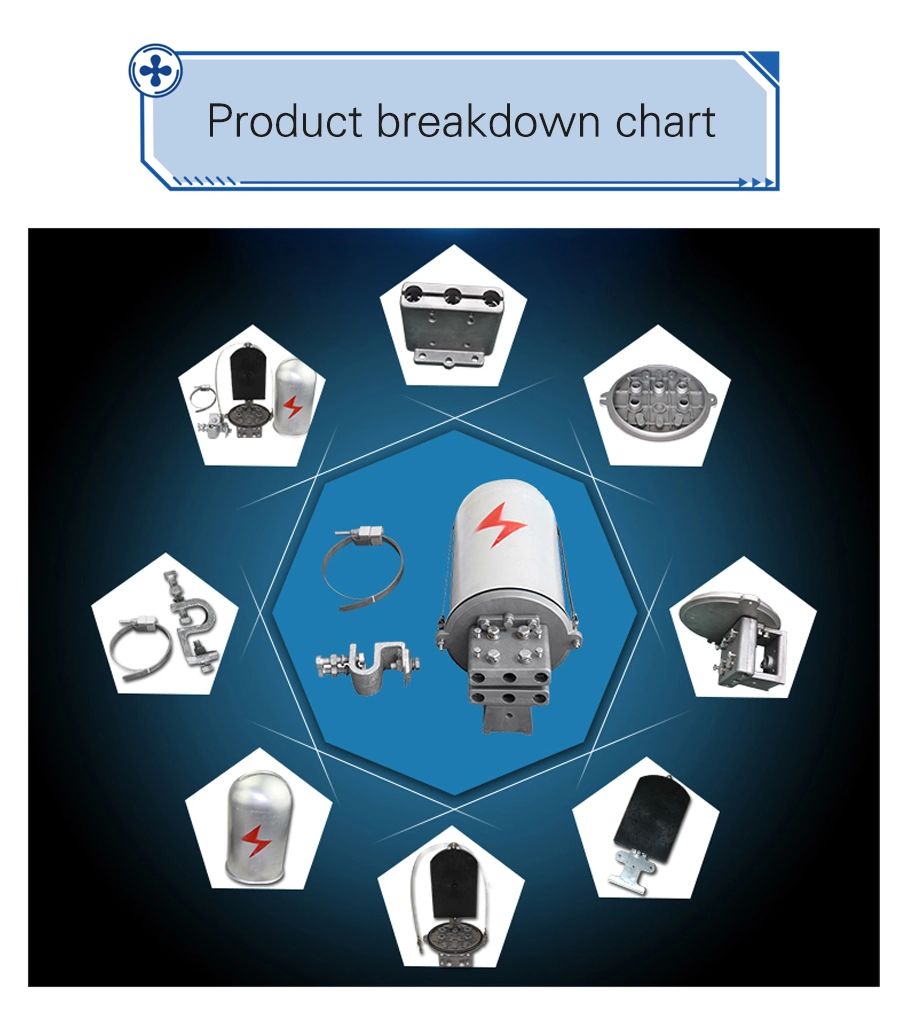 Optical Fiber Cable Aluminium Alloy Metal Joint Closure Joint Box for Tower/Pole