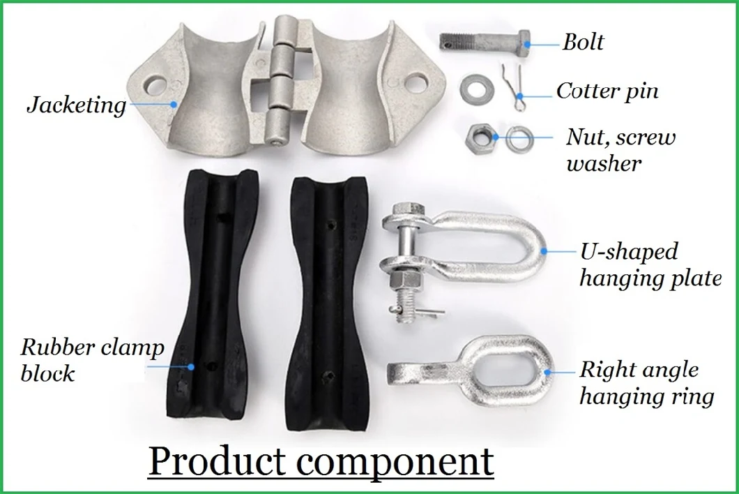 Oxy Opgw/ADSS Overhead Fiber Optic Cable Suspension Clamps Power Fitting for Pole/Tower