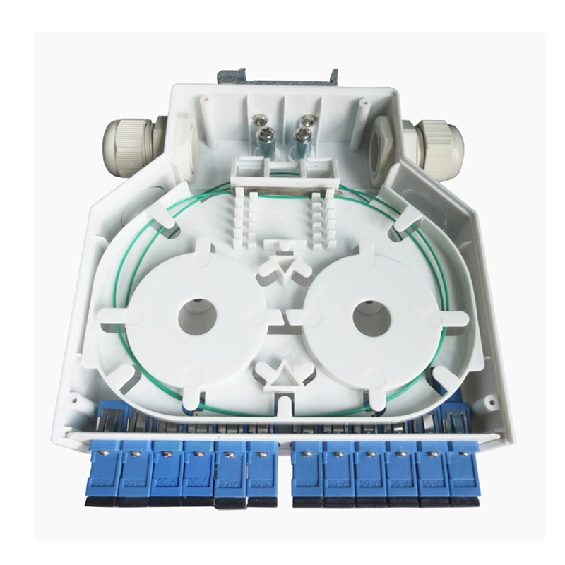 FTTH Factory Price Fiber Optic DIN Rail Terminal Box with Patch Cores or Pigtails