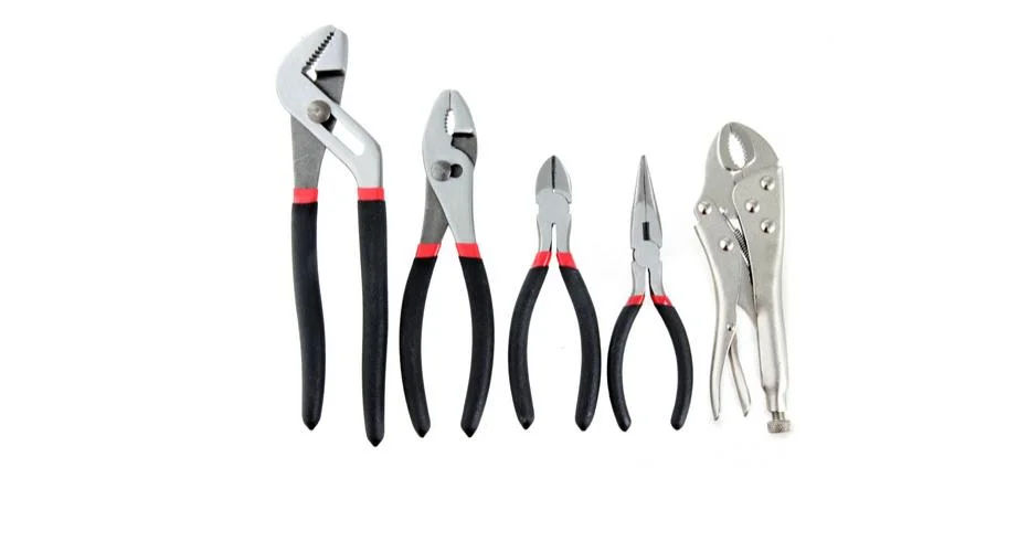 Professional OEM Factory Hand Tools 5-Piece Pliers Set with Comfortable Grip for Tradesmen, Artisans, Diyers
