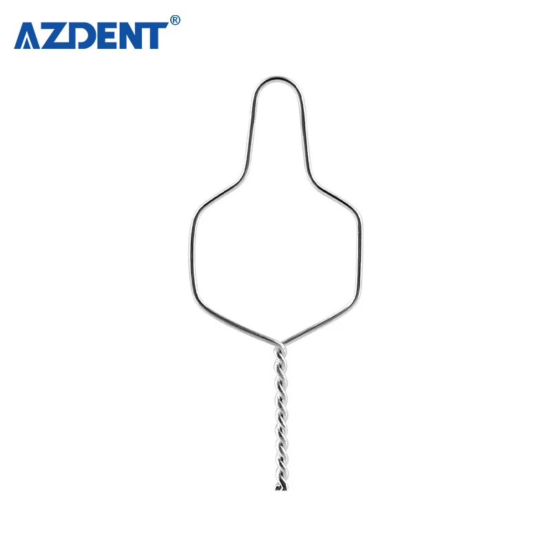 Azdent 100PCS Dental Preformed Ligature Ties Long Short Twist Orthodontic Wire