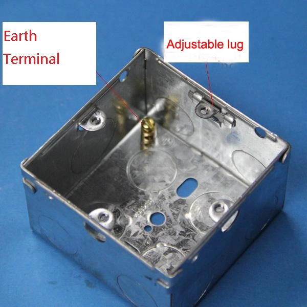 Metal Electrical Iron Junction Box with Earth Terminal Gi Box