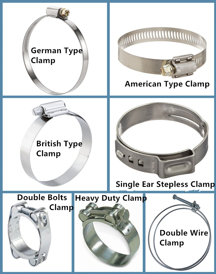 Small / Large Hose Clamps, Circular Metal Hose Clamp, Constant Tension