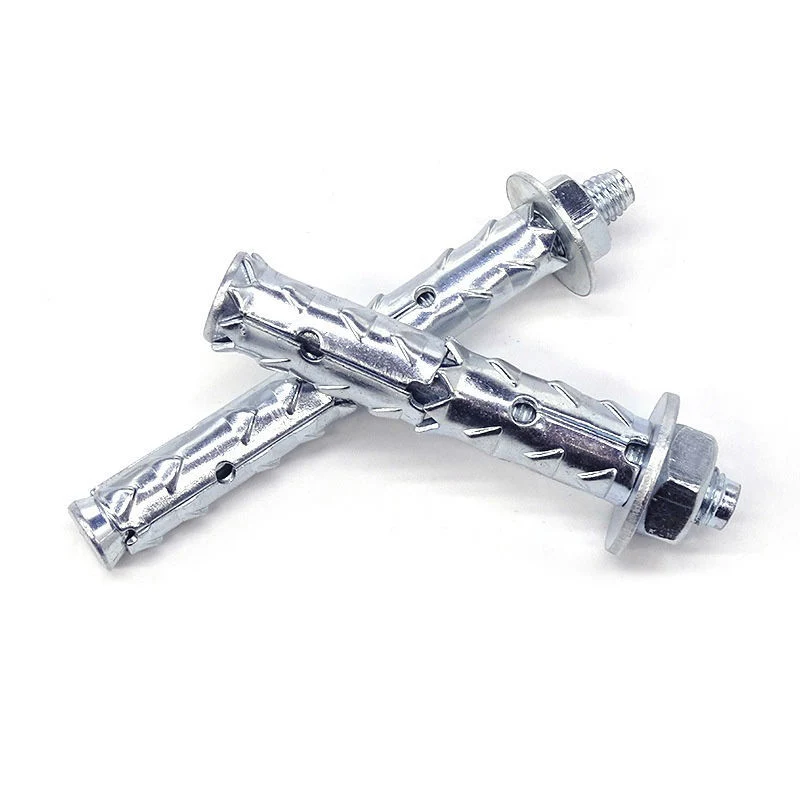 Carbon Steel 4.8 Grade Zinc Concrete Anchor Bolt Fastener Used for Curtain Wall, Windows, Cable Tray, Wooden Structure Supplied Directly by Factory