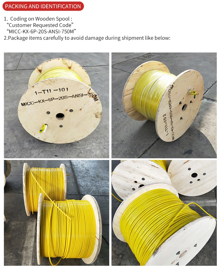 Micc Thermocouple Wire Kx 6p Muliti Pairs Instrument Cable with Aluminum Tape, 100% Coverage Shield