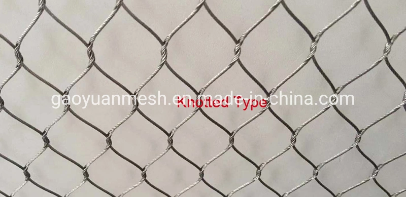 Stainless Steel 304 316 Rope Mesh/Cable Mesh for Railing Filling Wire Netting