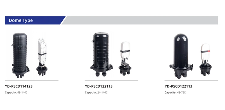 Outdoor Dome Type Fiber Optic Splice Closure Cable Joint Box