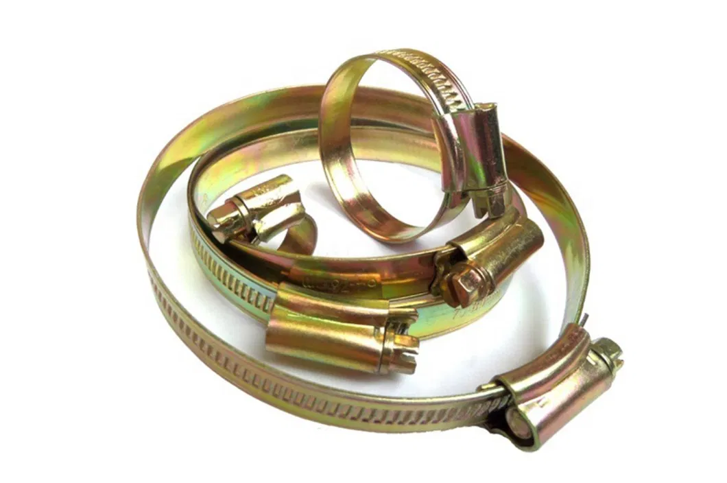 British-Type High Torque Easy Maintenance Constant Tension Worm Gear Hose Clamp
