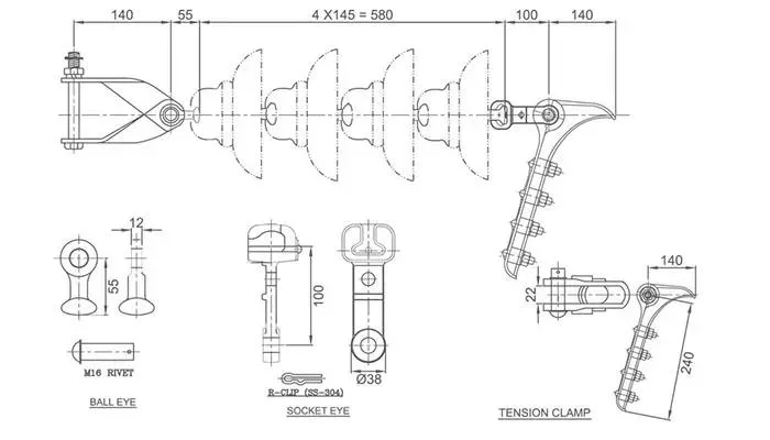 Electrical Aluminum Clamp Nll-3 Strain Clamp Tension Clamp for Earth Wire